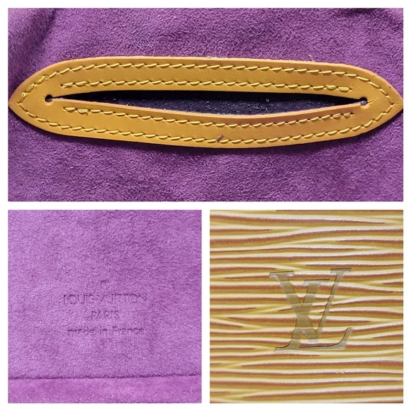 LOUIS VUITTON Tassil Yellow Epi Leather Cannes Vanity Bag